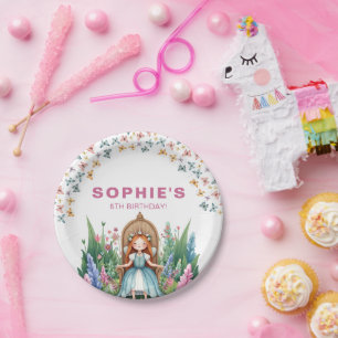 Enchanted Woodland Fairy Princess Birthday Paper Plates