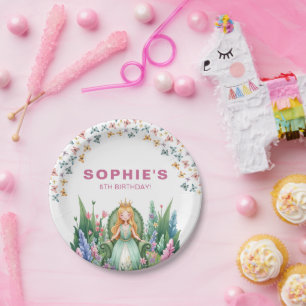 Enchanted Woodland Fairy Princess Birthday Paper Plates
