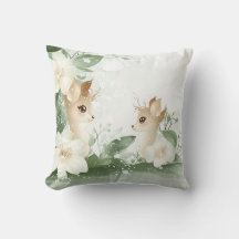 Enchanted Woodland Fawns in a Floral Haven