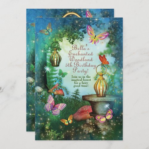 Enchanted Woodland Forest Party Invitation