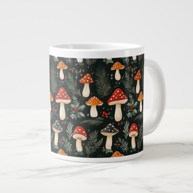 Enchanted Woodland Holiday Giant Coffee Mug (Front Right)
