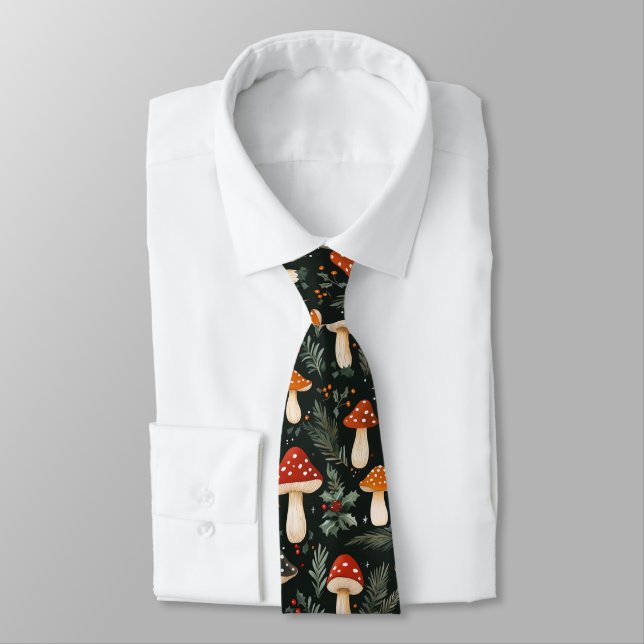 Enchanted Woodland Holiday Neck Tie (Tied)