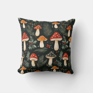 Enchanted Woodland Holiday Throw Pillow
