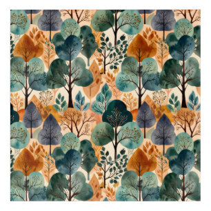 Enchanting Autumn Trees Acrylic Print