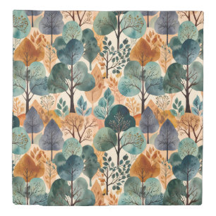 Enchanting Autumn Trees Duvet Cover