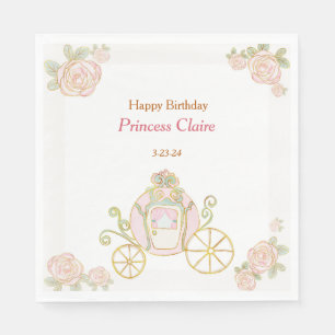Enchanting Birthday Princess Standard Luncheon Napkins