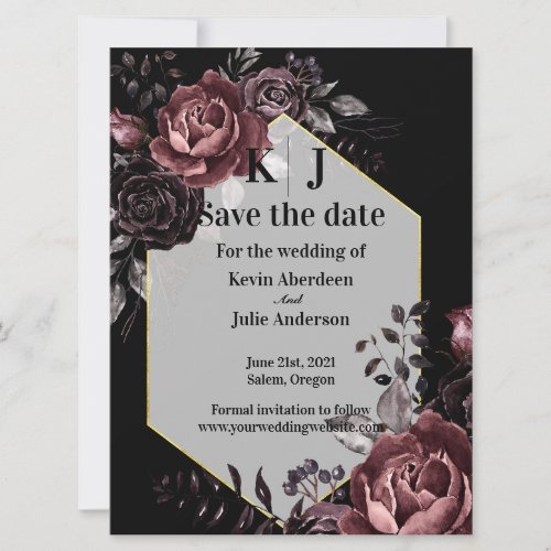 Enchanting Blooms Save The Date