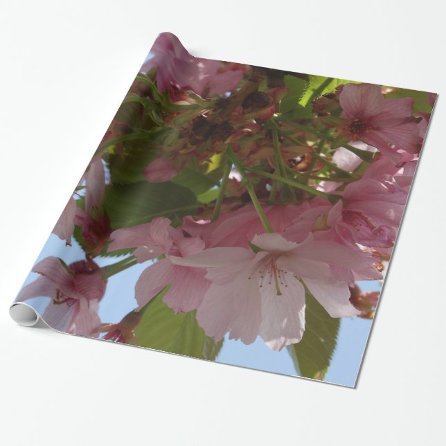 Enchanting Blooms Wrapping Paper (Unrolled)