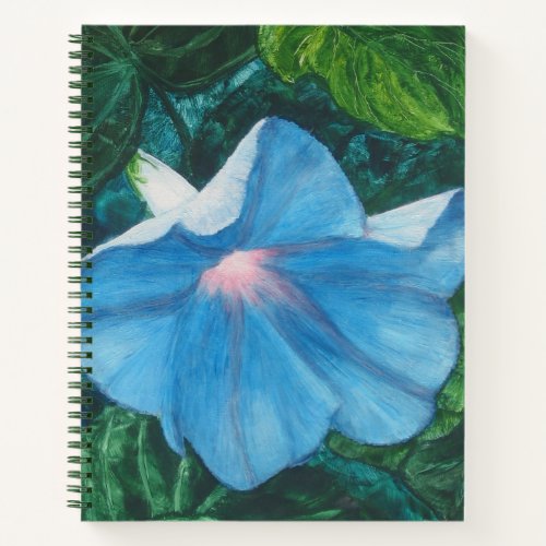 Enchanting Blue Flower Notebook