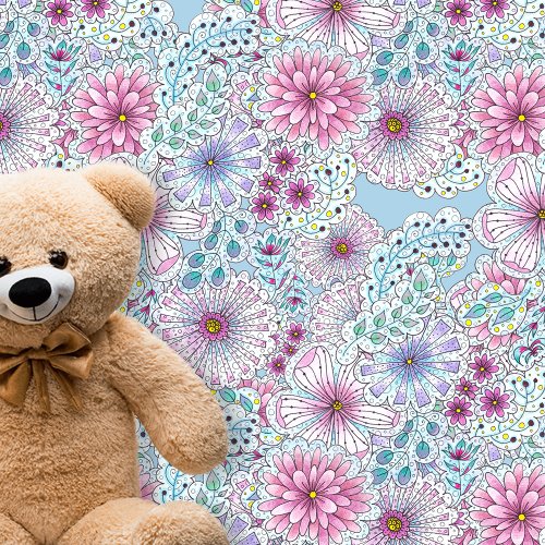 Enchanting Bohemian Pastel Meadow Flowers
