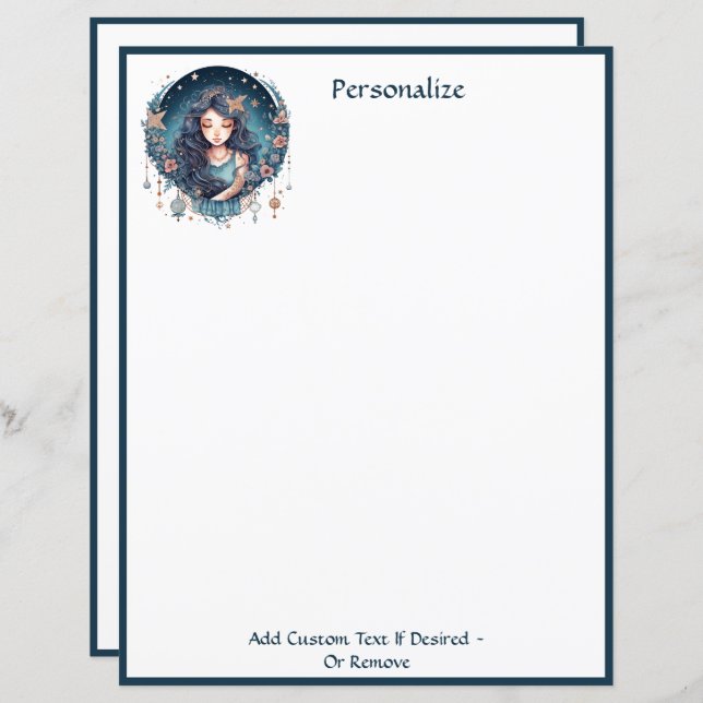 Enchanting Boho Goddess Elegant Chic Personalized (Front/Back)