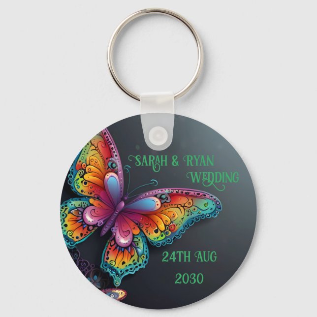 Enchanting Butterfly Bliss  Keychain (Front)