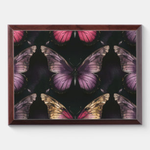 Enchanting Butterfly Pattern Award Plaque