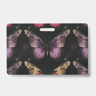 Enchanting Butterfly Pattern Badge