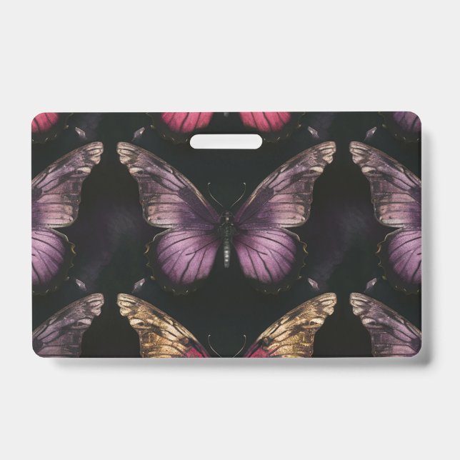Enchanting Butterfly Pattern Badge (Front)
