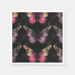 Enchanting Butterfly Pattern Napkins