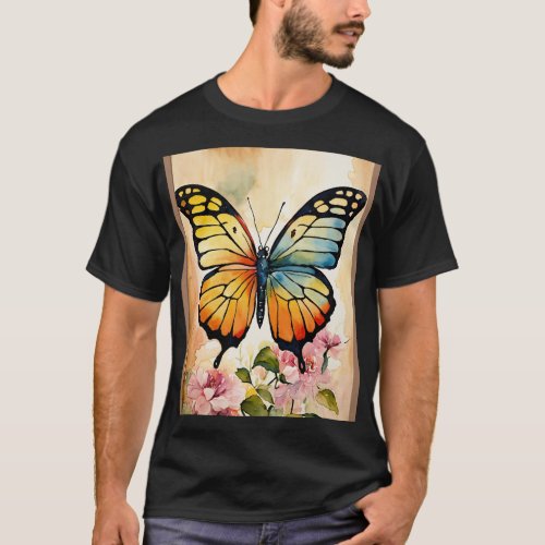 Enchanting Butterfly Print T_Shirt