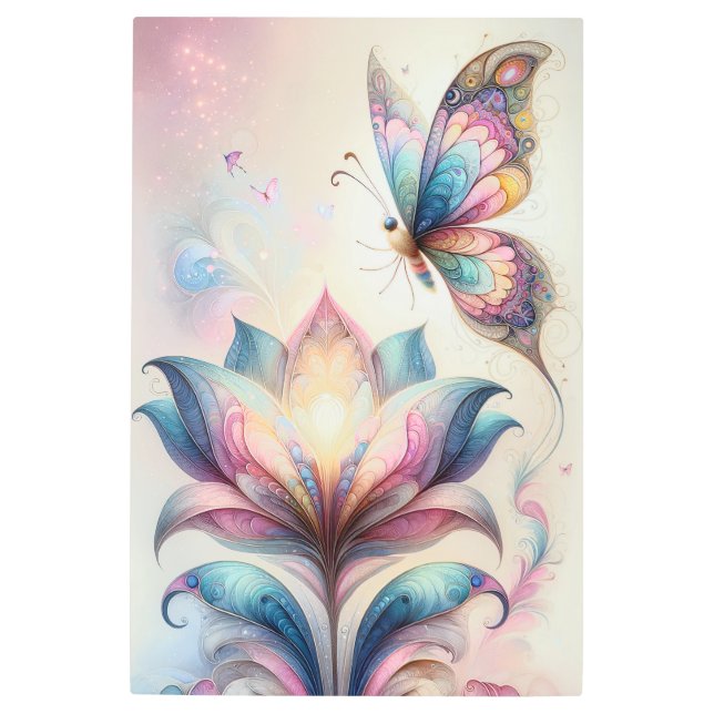 Enchanting Butterfly Wall Art Metal (Front)