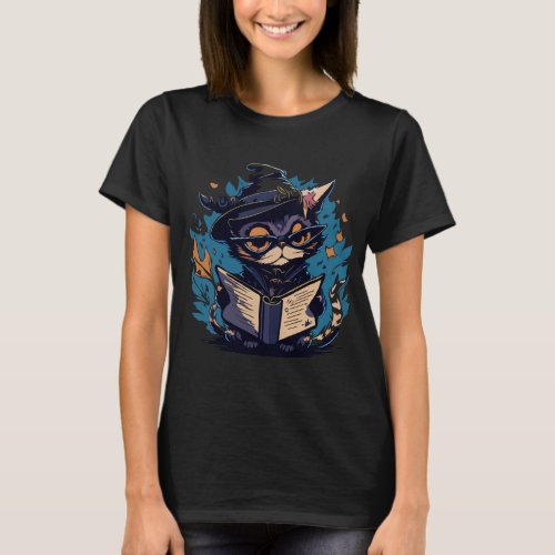 Enchanting Cat Mage T_Shirt