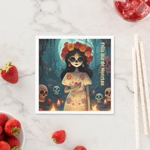 🌹Enchanting Catrina Die de Muertos 🌹 Napkins
