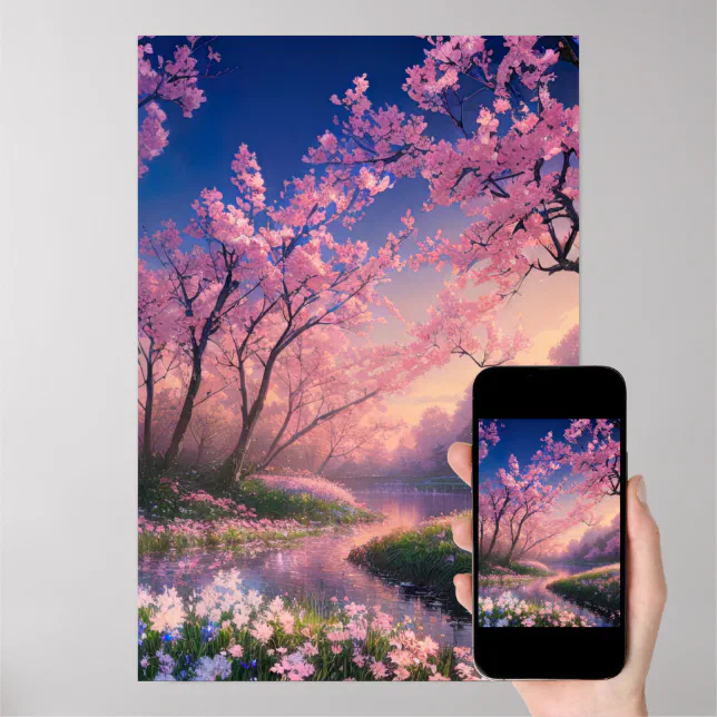 Enchanting Cherry Blossoms Poster | Zazzle