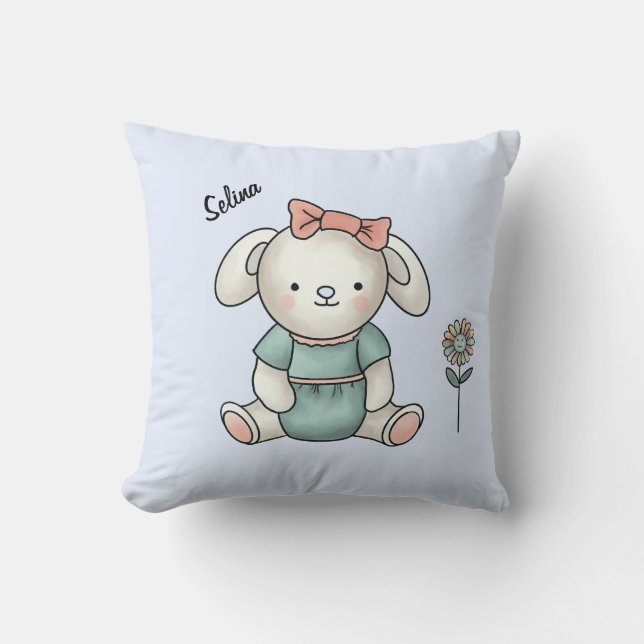 Enchanting children design throw pillow (Front)