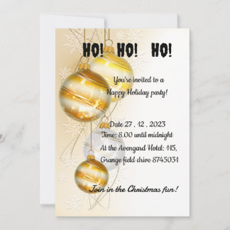 Enchanting Christmas Soiree: Your Holiday Card