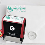 Enchanting Classic Elegance Christmas Holiday Self-inking Stamp<br><div class="desc">***this design is part of a christmas holiday collection*** Step into a world of timeless sophistication with my "Enchanting Classic Elegance" Christmas Holiday Collection. Immerse yourself in the rich, dark emerald greens and complementing subtle green and yellow hues reminiscent of leaves, holly, and pine, perfectly complemented by the allure of...</div>