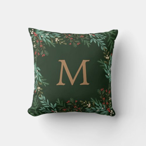 Enchanting Classic Elegance Christmas Holiday Throw Pillow