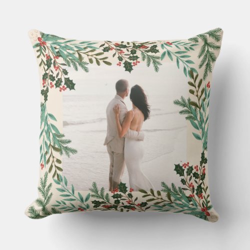 Enchanting Classic Elegance Christmas Holiday Throw Pillow