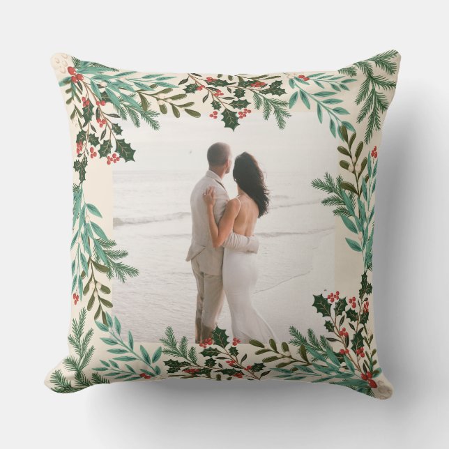 Enchanting Classic Elegance Christmas Holiday Throw Pillow (Front)