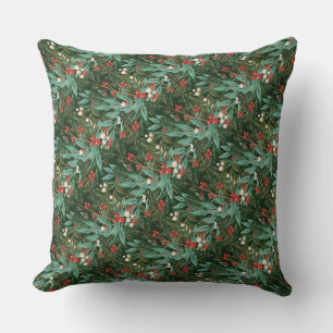 Enchanting Classic Elegance Christmas Holiday Throw Pillow
