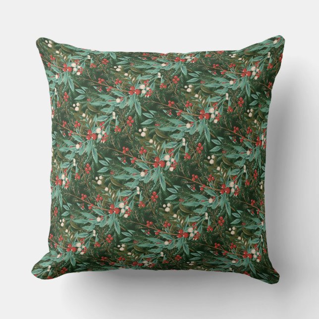 Enchanting Classic Elegance Christmas Holiday Throw Pillow (Front)
