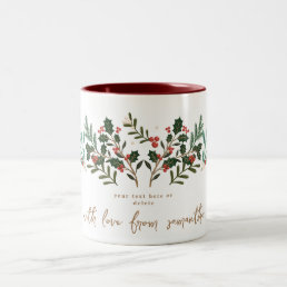 Enchanting Classic Elegance Christmas Holiday Two-Tone Coffee Mug