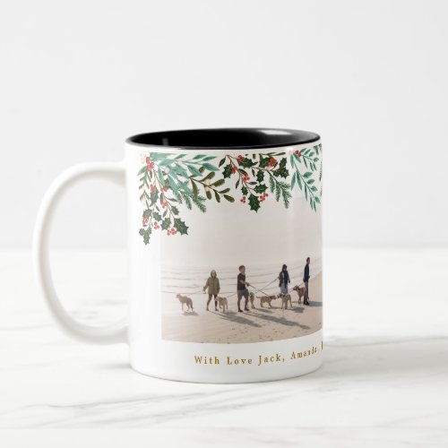 Enchanting Classic Elegance Christmas Holiday Two_Tone Coffee Mug