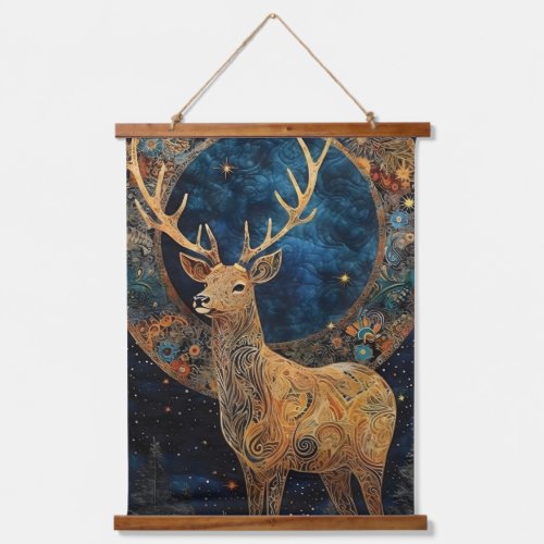 Enchanting Deer Art  Hanging Tapestry