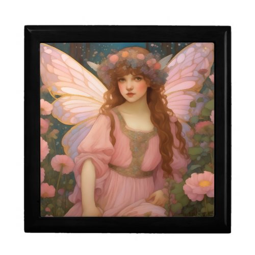 Enchanting Dreams A Whimsical Pink Fairy Portrait Gift Box