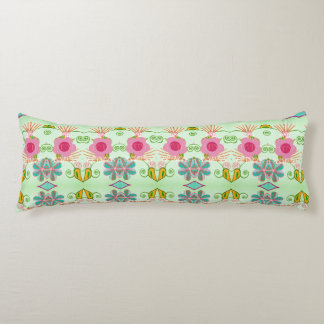 Enchanting Eclectic Garden: Diverse Floral Beauty Body Pillow
