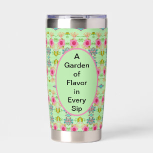 Enchanting Eclectic Garden: Diverse Floral Beauty Insulated Tumbler