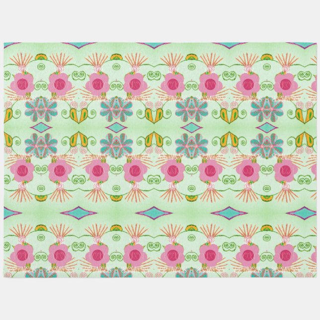 Enchanting Eclectic Garden: Diverse Floral Beauty Outdoor Rug (Front)