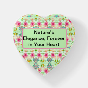 Enchanting Eclectic Garden: Diverse Floral Beauty Paperweight