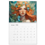 Enchanting Elegance: Art Nouveau Girls Calendar
