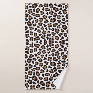 Enchanting Elegant Natural Leopard Patterns Bath Towel