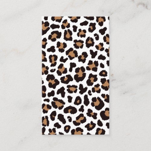 Enchanting Elegant Natural Leopard Patterns Business Card