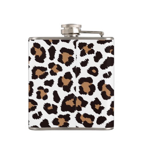 Enchanting Elegant Natural Leopard Patterns Flask