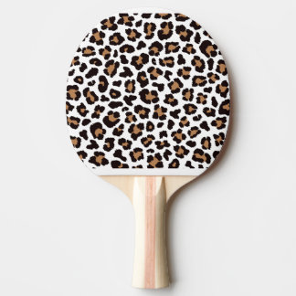 Enchanting Elegant Natural Leopard Patterns Ping Pong Paddle