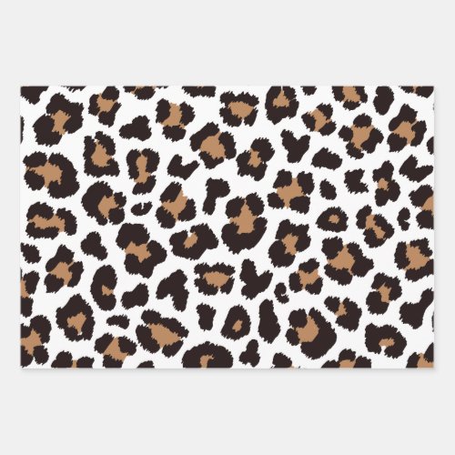 Enchanting Elegant Natural Leopard Patterns Wrapping Paper Sheets