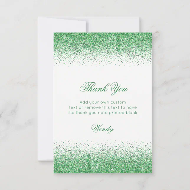 Enchanting Emerald Heels, Thank You Cards | Zazzle