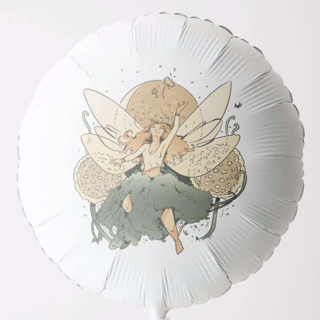 Enchanting Fairy – Whimsical Fantasy Art Balloon (Front)