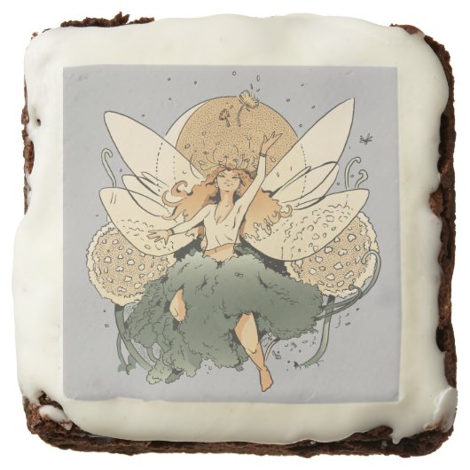 Enchanting Fairy – Whimsical Fantasy Art Brownie (Front)